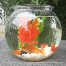 Goldfish Bowl Desktop transparentes Plastikaquarium rund